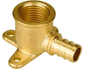 Codo con oreja abatible de 12, accesorios Pex con oreja abatible de 12, Pex de 12 a NPT hembra de 12, accesorios para cabezal de ducha Pex de